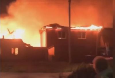 В посёлке Семчино в Рязани произошёл крупный пожар