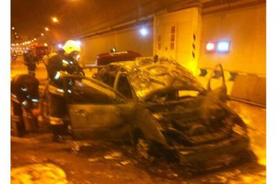 Рязанский автомобиль сгорел в Сочи