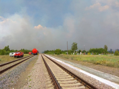 Пожар на границе Рязанской области и Мордовии продолжает бушевать