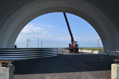 В Пителинском районе возводят новый ангар для хранения семян