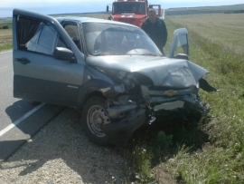 Несколько человек пострадали при столкновении ВАЗ-2114 и Chevrolet Niva неподалёку от Скопина