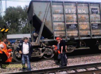 У рязанского села произошло условное ДТП с участием поезда и грузовика