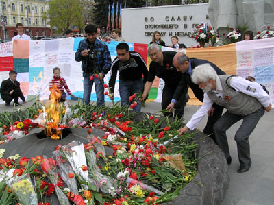 В Рязани прошла межнациональная акция Солдатский платок»