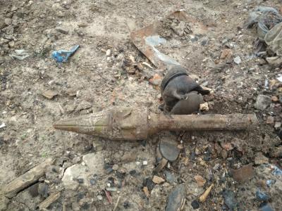 На стройке в Рязани нашли боеприпас от гранатомёта