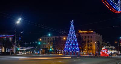 В Рязани начнут устанавливать новогодние ёлки