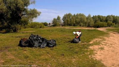В Рязани очистили от мусора один из Борковских карьеров