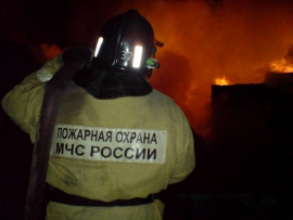 Три пожарных расчёта работали на пожаре в Солотче