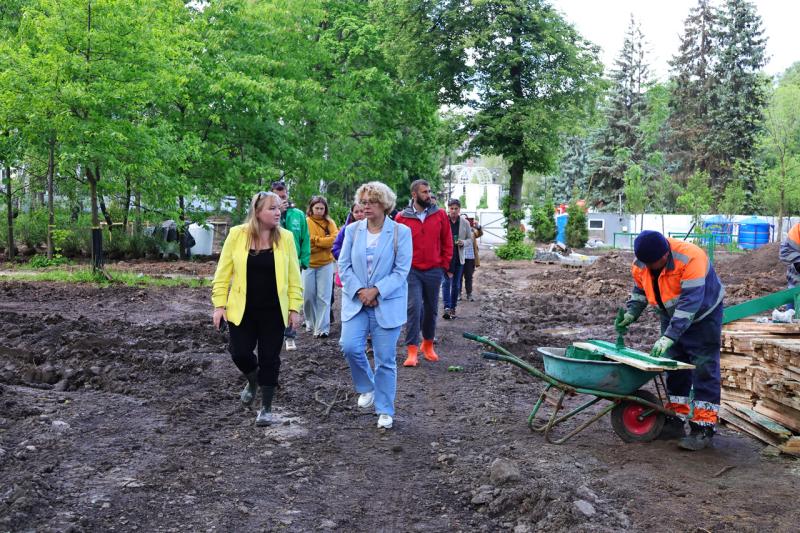 В Рязани проверили ход работ по благоустройству ЦПКиО