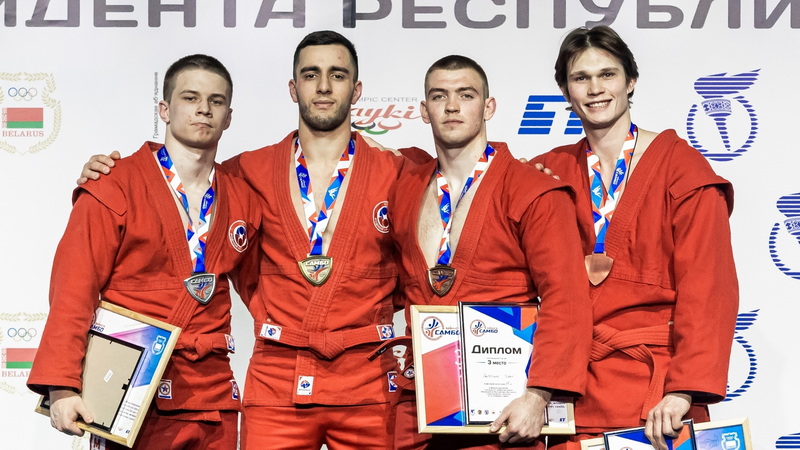 Рязанские самбисты завоевали полный комплект наград международного турнира в Беларуси
