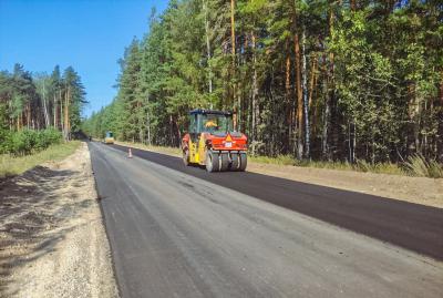 АО «Рязаньавтодор» ведёт ремонт дороги между Ласково и Деулино