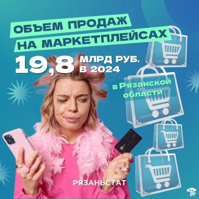 В 2024 году рязанцы потратили на маркетплейсах 19,8 миллиарда рублей