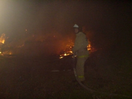 В Захаровском районе сгорел дачный дом
