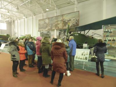 Рязанские школьники посетили музей ВВС