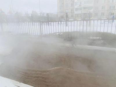 В Рязани в Дашково-Песочне произошёл порыв теплосети