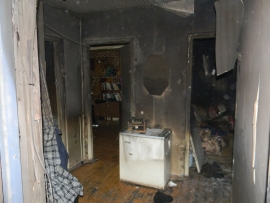 На пожаре в Новомичуринске пострадал человек
