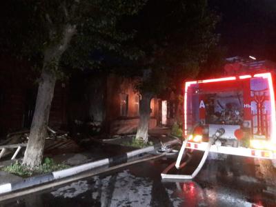 На пожаре в центре Рязани пострадали люди