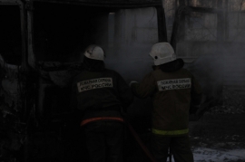 В Рязанском районе огонь уничтожил автомобиль