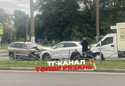 На улице Высоковольтной в Рязани случилось массовое ДТП