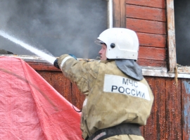 Два пожарных расчёта тушили жилой дом под Михайловом