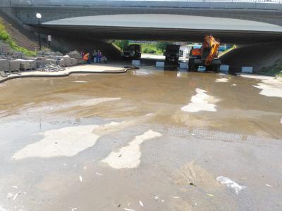 Лыбедский бульвар в Рязани заливает вода