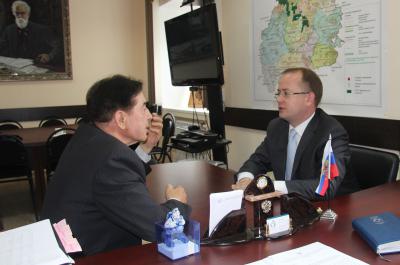 Министр лесного хозяйства Рязанщины пообщался с директором Центра защиты леса