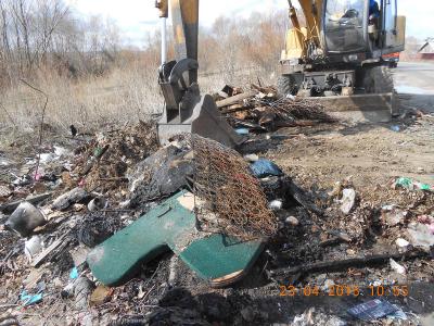 Рязанцы убрали мусор в районе посёлка Шпалозавода