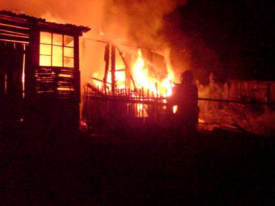 В Спасском районе сгорел «Соболь»