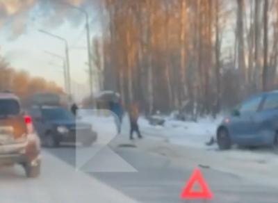 На Ряжском шоссе в Рязани столкнулись три автомашины