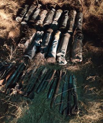 Под Ряжском нашли фрагменты подкалиберных снарядов