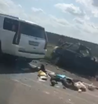 В Рязанской области произошла серьёзная авария с участием Cadillac и «Нивы»