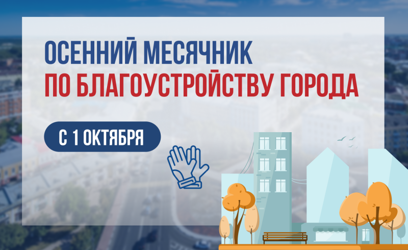 Рязанцев приглашают на осенний месячник по благоустройству города
