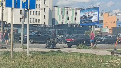На Окском шоссе в Рязани сбили мотоциклиста