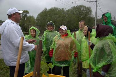 В рамках Народного Дня озеленения рязанцы высадили 25 каштанов