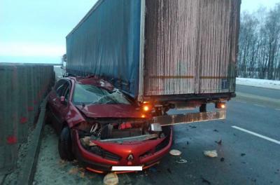 В Спасском районе погиб водитель Renault Megane, столкнувшийся с «МАЗом»