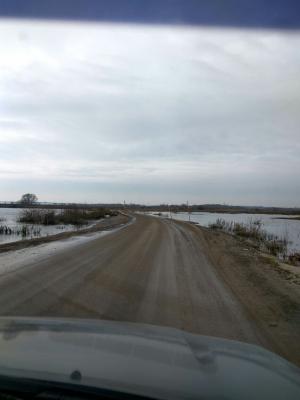 Дорога на Заокское под Рязанью освободилась от воды