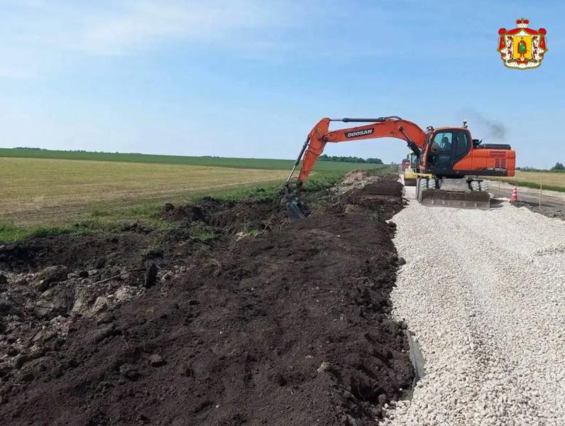 В Сараевском округе ремонтируют участок трассы Сапожок–Сараи–Борец–Шацк