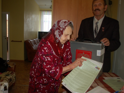 В Касимове проголосовала 101-летняя избирательница