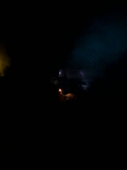 Ночью в Приокском сгорела «Лада-Ларгус»