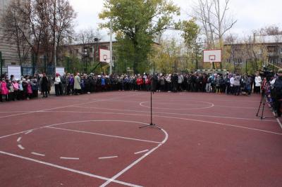Школа №41 Рязани обзавелась современной спортивной площадкой