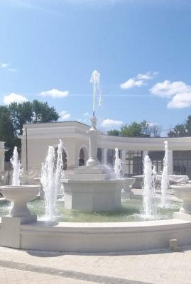 В Торговом городке в Рязани прошёл технический запуск фонтана