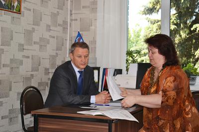 Аркадий Фомин рассмотрел обращения жителей Путятинского района