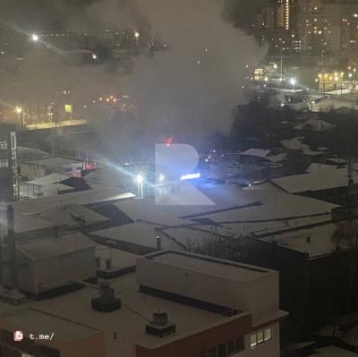 В Рязани произошёл пожар в частном секторе около ТЦ «Барс на Московском»
