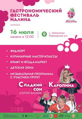 В Рыбновском районе вновь пройдёт фестиваль малины