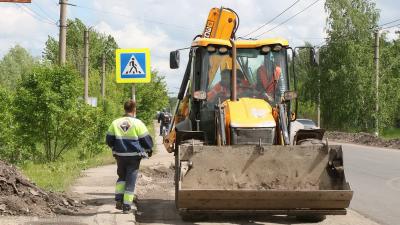 Евгений Беленецкий осмотрел ход ремонта двух улиц в Рязани
