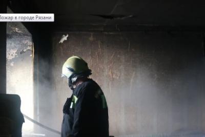 На пожаре в Рязани пострадал молодой мужчина