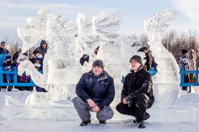 Рязанцы победили на шоу-конкурсе ледяных скульптур «Бешеная пила»