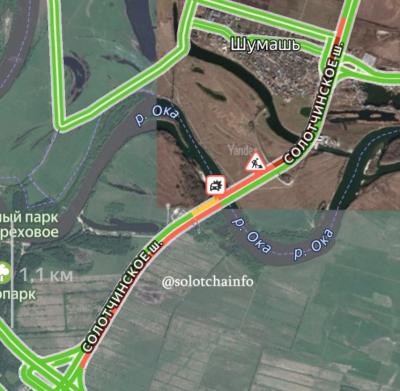 Рязанцы рассказали о транспортном коллапсе на Солотчинском шоссе