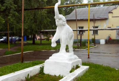 Пропавшая в Рязани скульптура слоника находится на реставрации