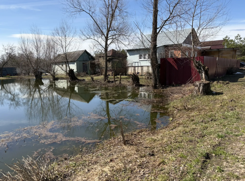 В Полянах под Рязанью подтопило приусадебные участки