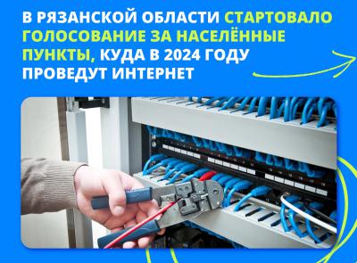 Рязанцев призывают голосовать за проведение интернета в малые населённые пункты